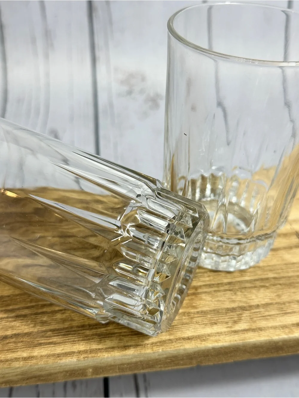 Vintage Arcoroc Lancer pattern tumbler glass, set of 2 - Arc International.